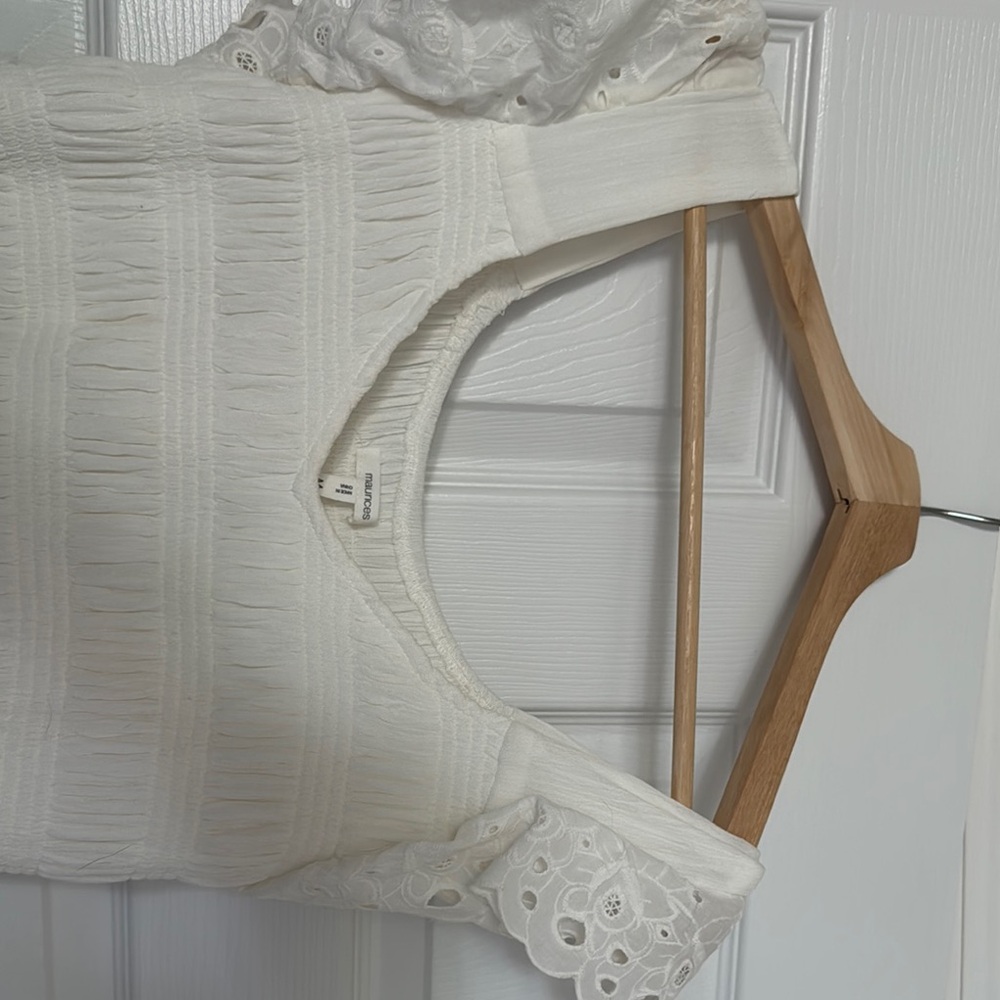 Maurices Ivory Textured Blouse - Picture 5 of 6